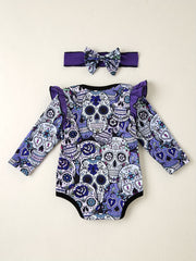 Newborn Baby Girl Outfit Long Sleeve Bodysuit 2Pcs Toddler Clothing Sets