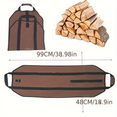 Firewood Carrier Canvas Tote Bag With Handle - Wood Stove Accessories