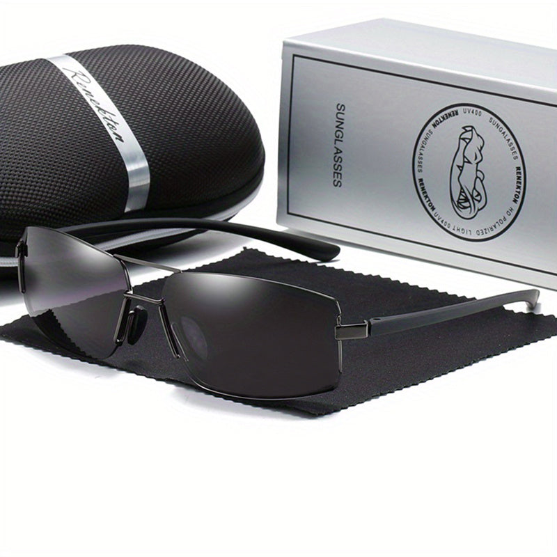 RENEKTON Men's Stainless Steel Sunglasses Frameless Series 128