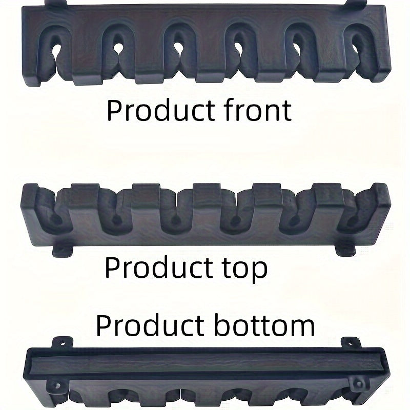 2pcs Wall Mounted Fishing Rod Holders For 6 Rods Storage