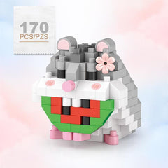 DIY Cartoon Building Block Desk Decoration Set