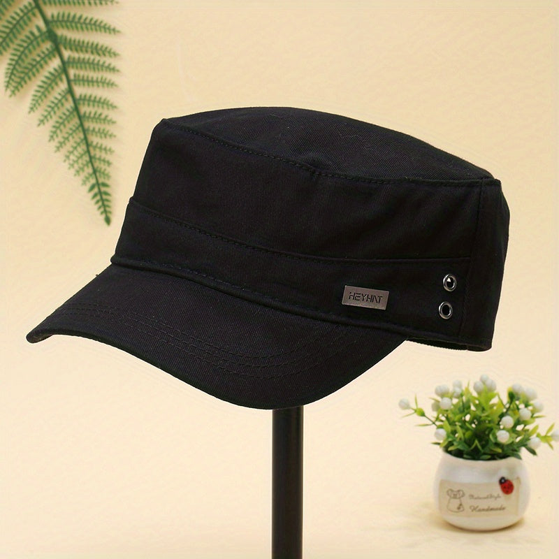 Solid Cotton Newsboy Hat Lightweight Flat Cap