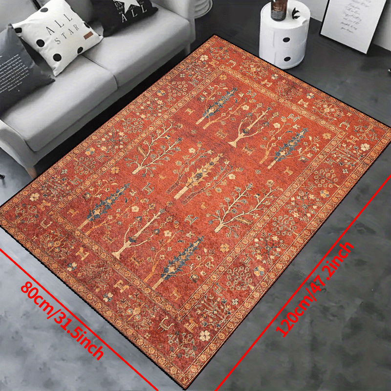 Boho Print Non-slip Rug Washable Carpet for Living Room Bedroom