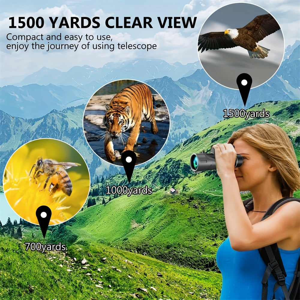 HD Monocular Telescope for Smartphone Bird Watching Hiking