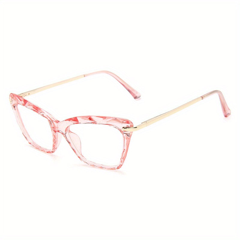 Vintage Cat Eye Thin Metal Temple Anti Bule Eyewear