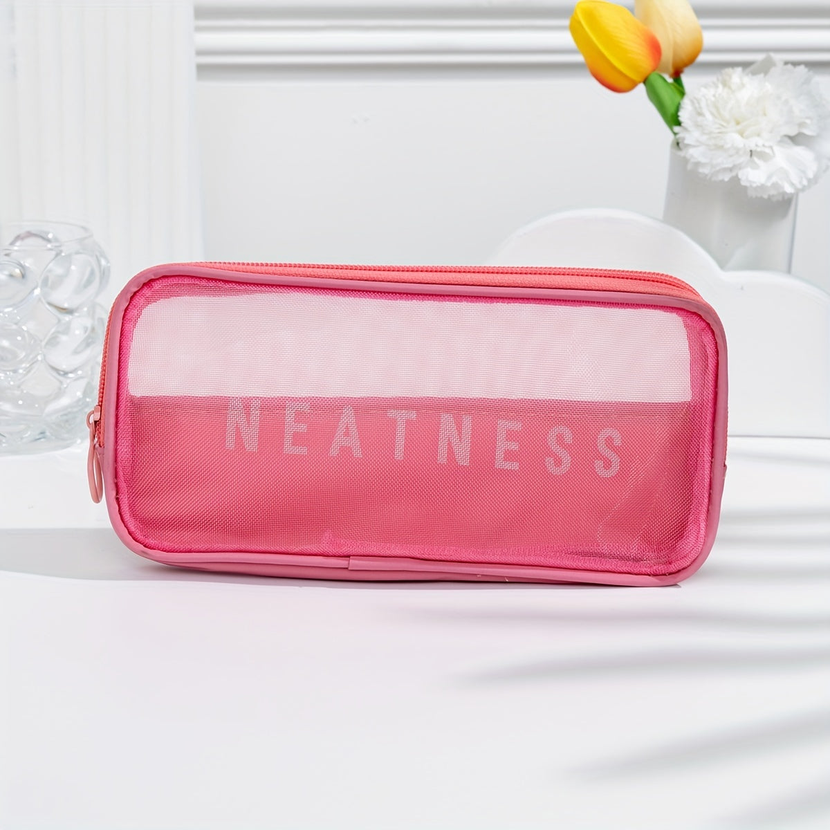 Toiletry Bag Makeup Brush Holder Organizer Zipper Pouch Travel Accessories