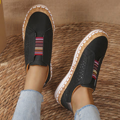 Women's Classic Slip On Loafers Faux Leather Low Top Shoes