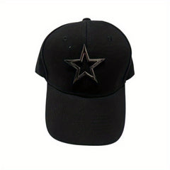 Iron Label Pentagram Baseball Cap Solid Hip Hop Sun Hat Unisex Dad Hats