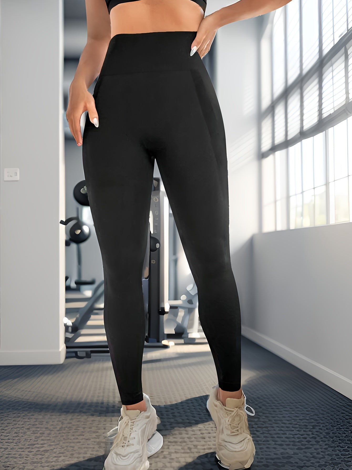 Sports Leggings - High Rise Skinny Fitness Leggings