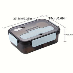 1.5L Portable Lunch Box Bento Box for Outdoor Adventures & Workplace