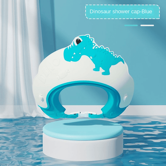 Baby Shampoo Cap Waterproof Ear Protector Dinosaur Pattern