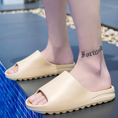 Men's Pillow Slides Casual Non Slip Slippers Open Toe Shoes