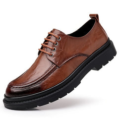 Men Leather Loafer Shoes Slip On Lightweight Dress Shoes