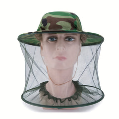 Anti-Mosquito Bucket Hat with Mesh Face and Neck Shield