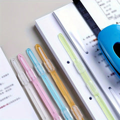 5pcs Book Clips File Clips Office Stationery File Punch Binding Clips