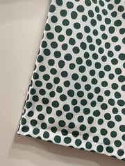 Polka Dot Matching Two piece Set Casual Ruffle Trim Blouse & Loose Pants