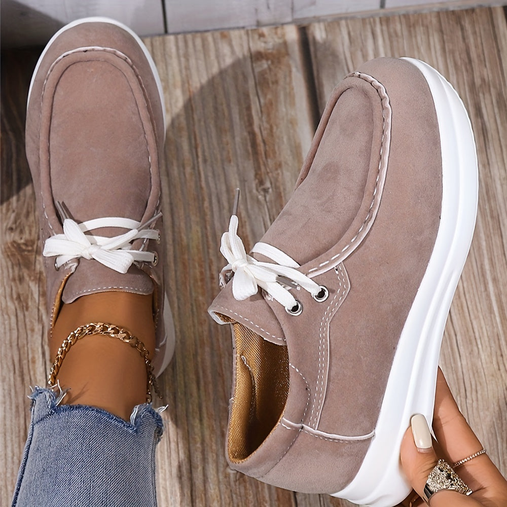 Women's Lightweight Casual Walking Shoes Low Top Lace Up Outdoor Travel Shoes