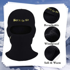 Embroidered Balaclava Ski Cap 8 Color Options