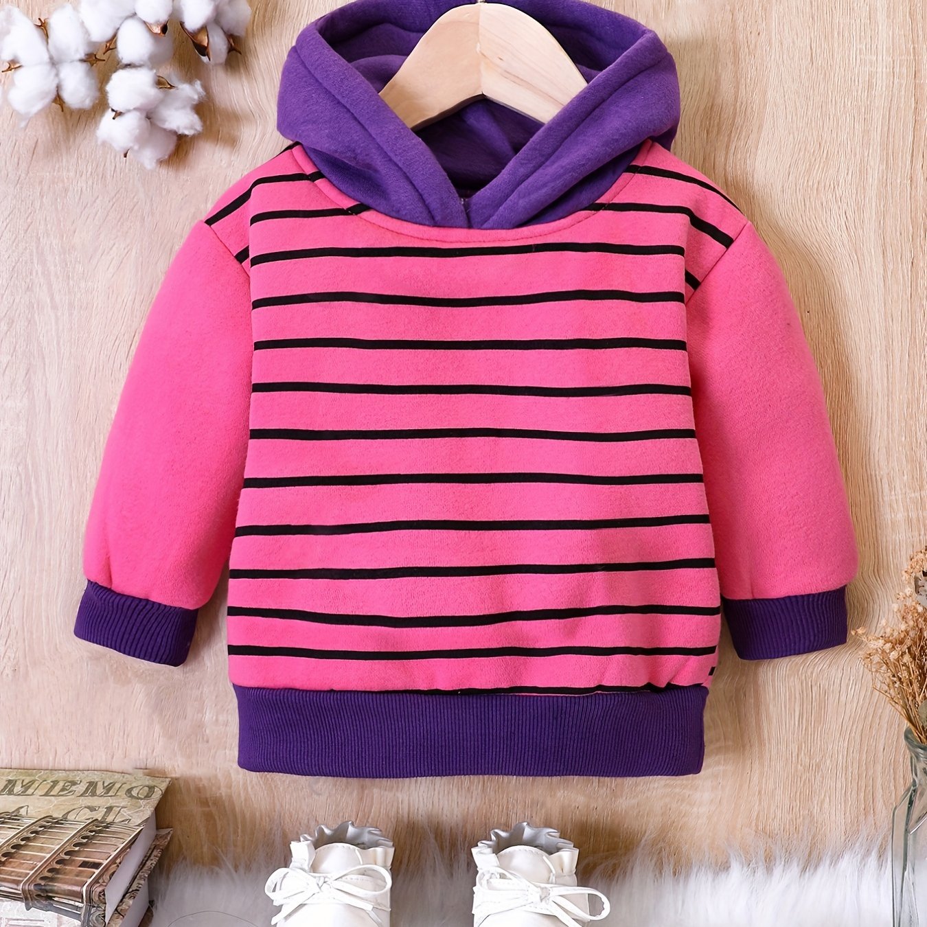 Girls Fleece Hooded Sweatshirt for Autumn/Winter