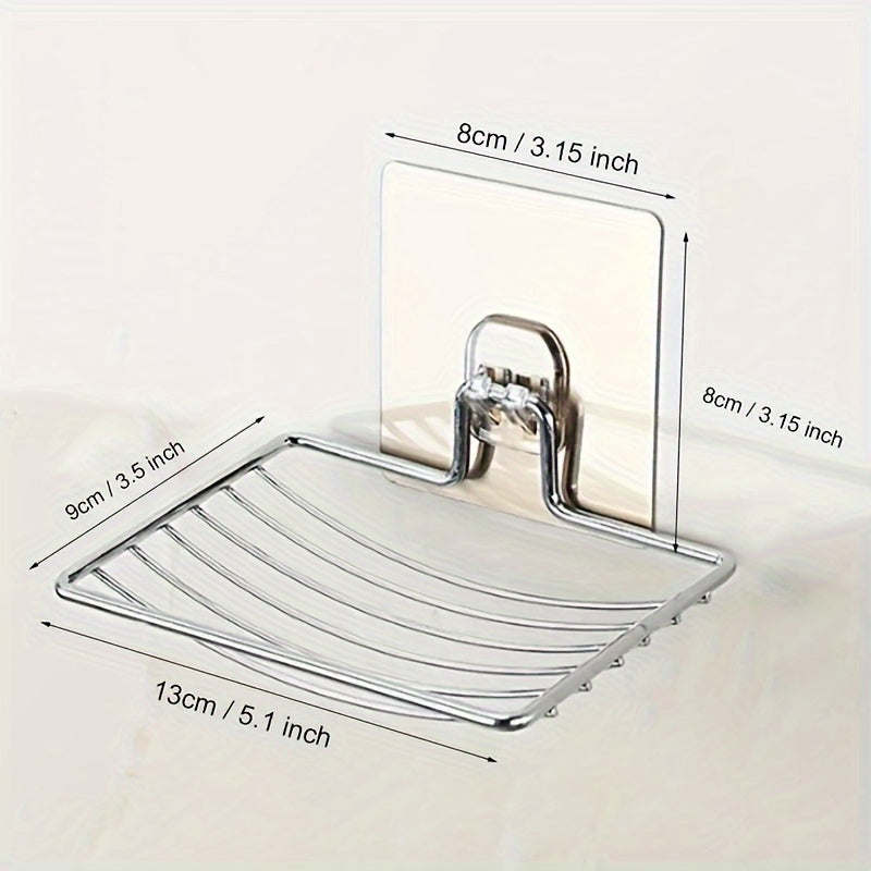 Suction Cup Soap Dish Holder Wall Hanging Bathroom Soap Shelf