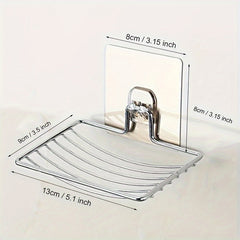 Suction Cup Soap Dish Holder Wall Hanging Bathroom Soap Shelf