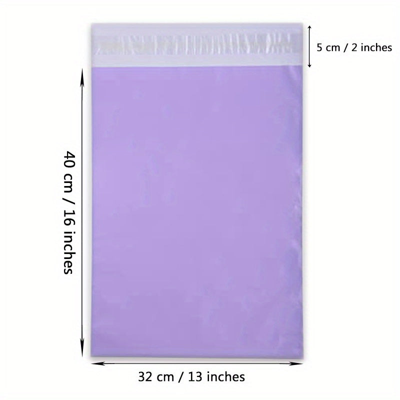 100pcs Purple Poly Mailers Self sealing Bags for Envelopes, Books, Clothing