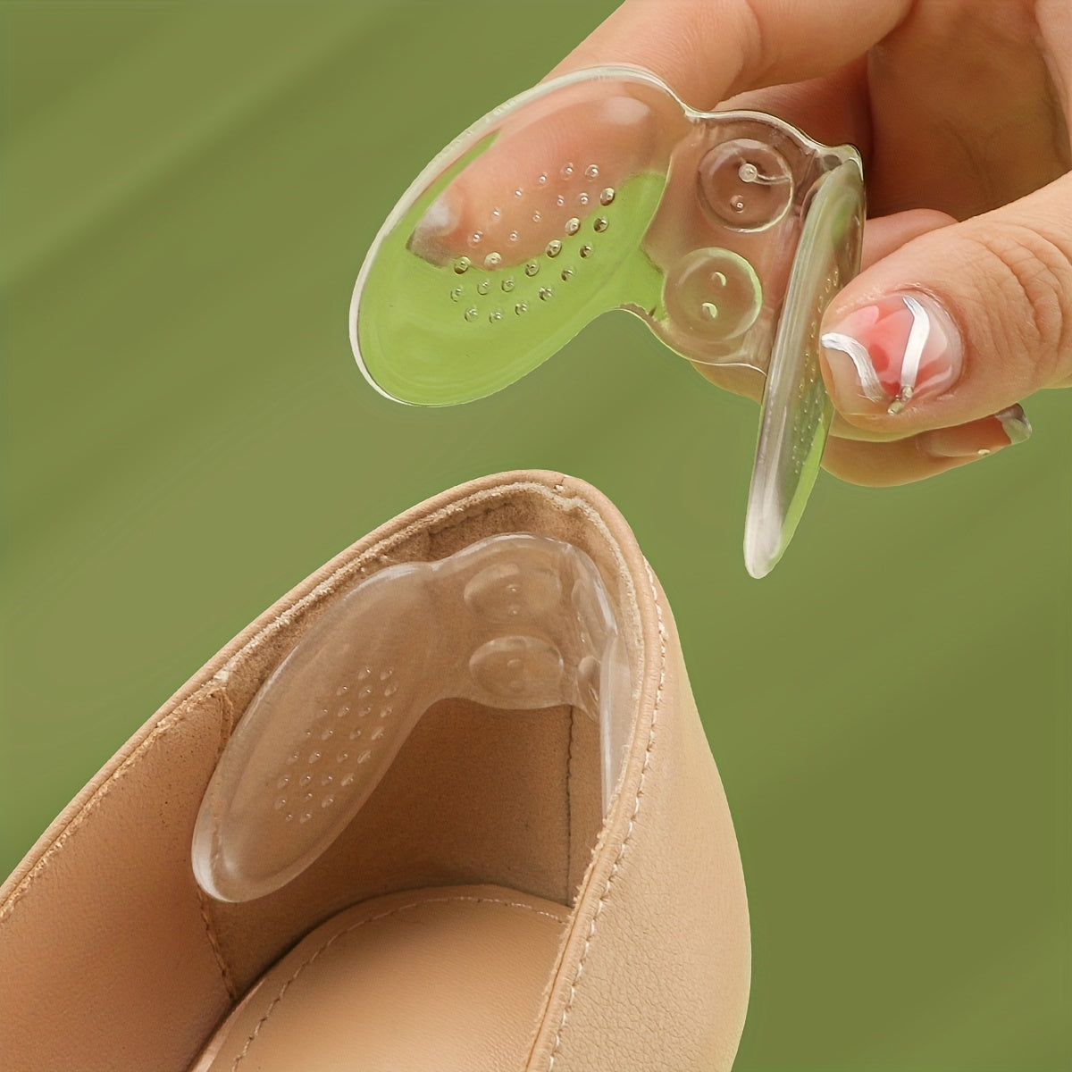 TPU Heel Stickers Anti-wear Anti-drop for High-heeled Shoes
