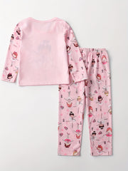 Girls Dancing Girls Pajamas Set Long Sleeve Top Pants Lounge Wear