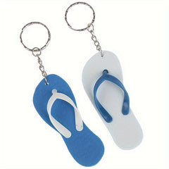 2pcs Summer Slippers Keychain Pendant for Car Keys Backpacks Wallets