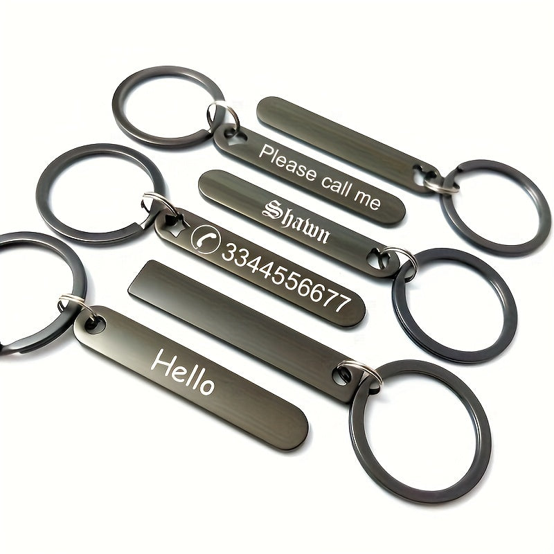 Personalized Men's Car Keychains Zinc Alloy Key Ring Holder