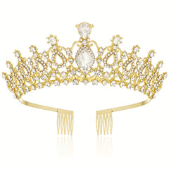 Crystal Rhinestone Bridal Wedding Prom Headband With Comb
