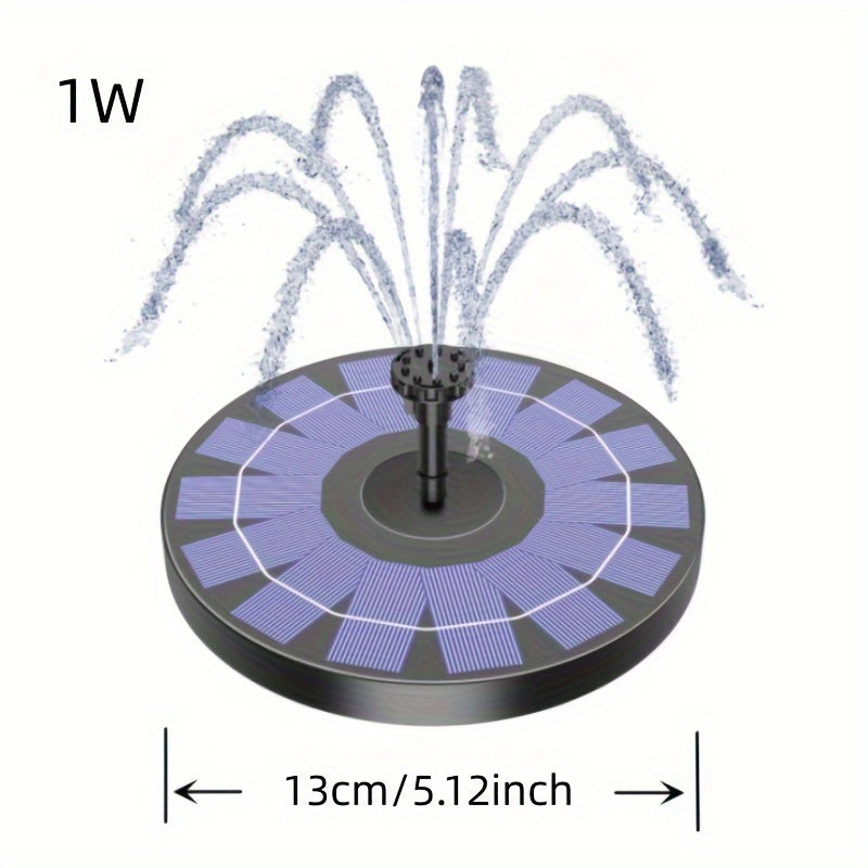 6 Nozzle Solar Pond Fountain 3 5W + Water Pump Kit for Ponds Pools Gardens