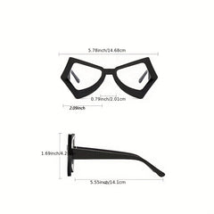 Y2K Butterfly Clear Lens Glasses Candy Gradient