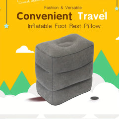Adjustable Inflatable Travel Foot Rest with Storage Bag