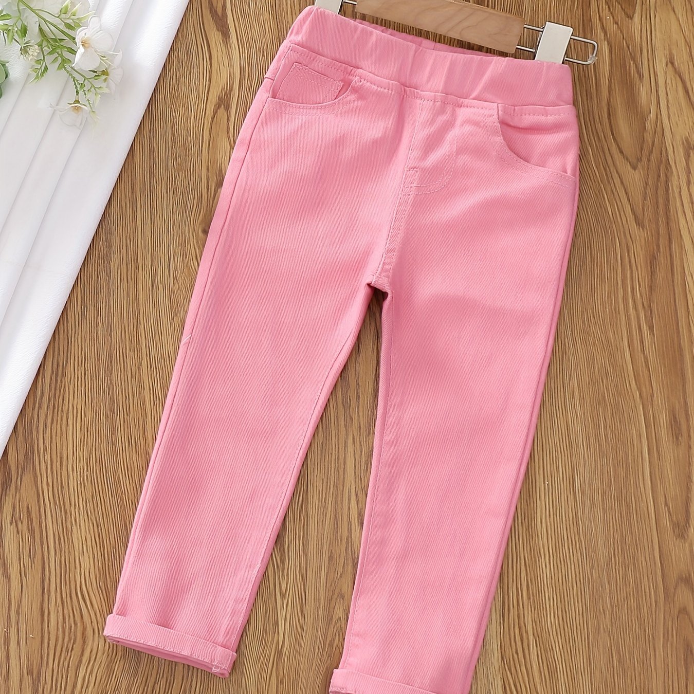 Toddler Girls Skinny Jeans High Waisted Stretch Denim Pants