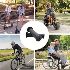 2 Pairs Bike Handlebar Grips Non Slip Rubber BMX MTB Accessories