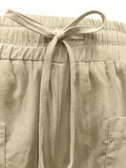 Dual Pockets Drawstring Shorts for Spring & Summer
