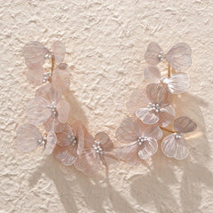 Baroque Flower Faux Pearls Bridal Headpieces Bride Wedding Headbands Hair Vine