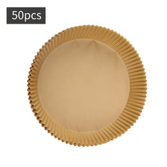 50pcs Air Fryer Disposable Non-Stick Round Paper Liners