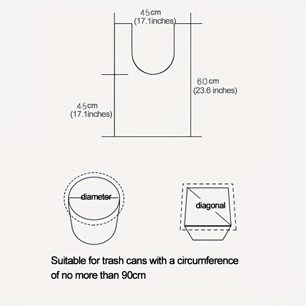 Small Trash Can Bags 100 Count Durable Plastic Bags