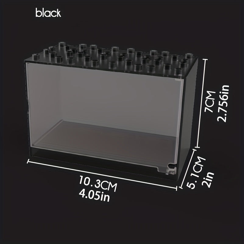 Building Blocks Doll DIY Display Box Dust Cover Storage Toy Box