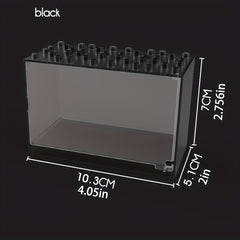Building Blocks Doll DIY Display Box Dust Cover Storage Toy Box