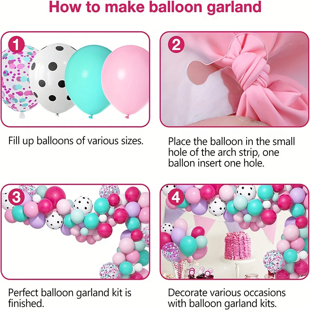 152pcs Surprise Party Balloon Garland Arch Set for Girls Birthday Baby Shower