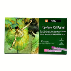 Top Series 50 Colors Pastels Box Set For Student Painting Supplies Material Wax