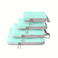 4pcs Compression Luggage Packing Organizer Set Lightweight Storage Bag