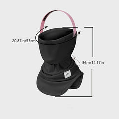 Plush Headband Thermal Mask Neck Scarf Women's Skiing Winter Face