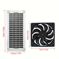 30W Solar Exhaust Fan Waterproof Durable Lightweight Easy to Use