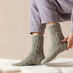 Men's Thermal Crew Socks Thick Plush Comfy Casual Unisex Winter Outdoor Wear