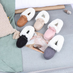 Women's Thermal Fleece Lined Loafer Shoes Slip On Footwear