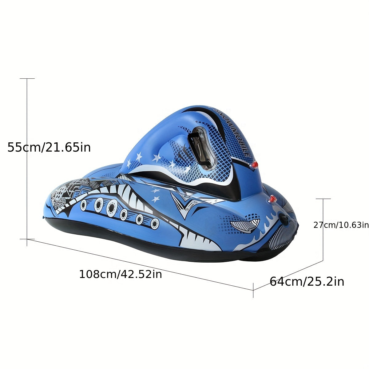 Inflatable Snow Sled Heavy Duty Snow Tube Fun Winter Games